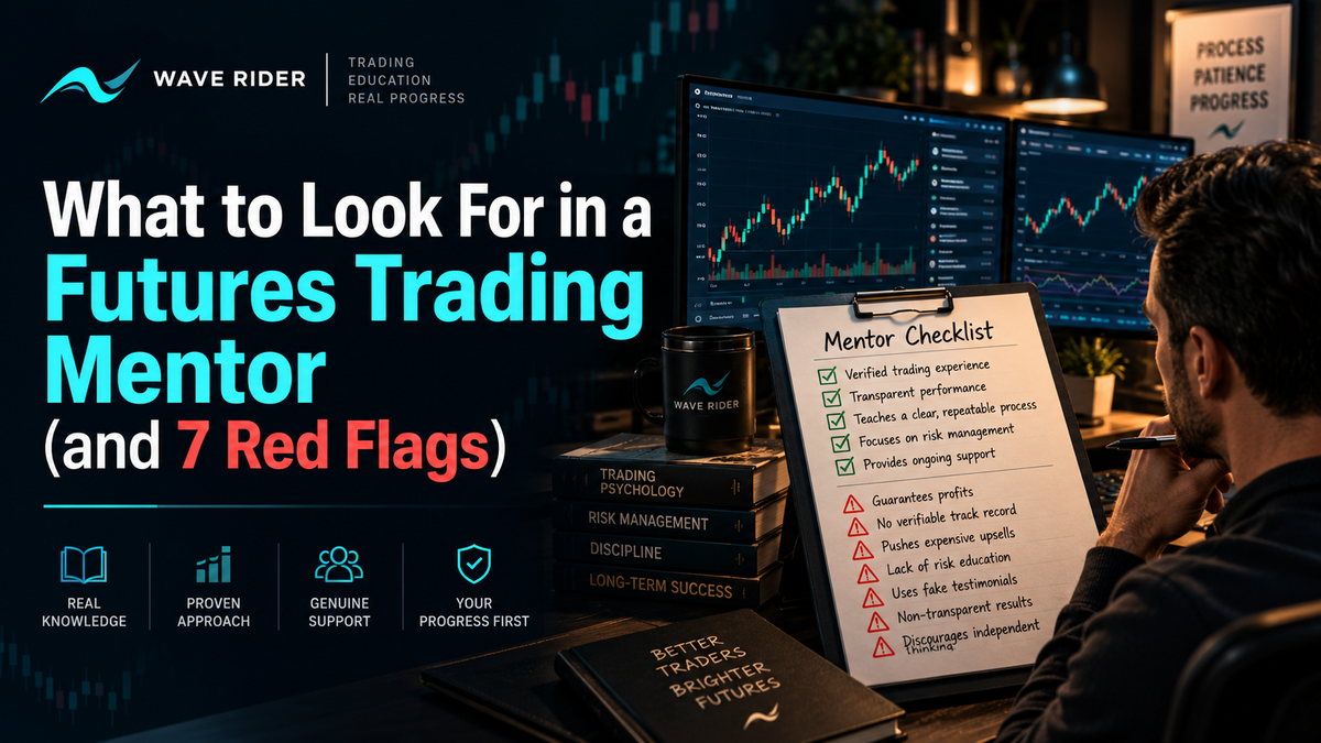 Futures trading mentor checklist with seven red flags to watch for before paying