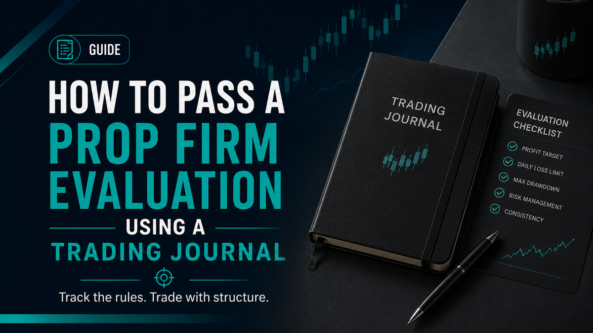 How to Pass a Prop Firm Evaluation Using a Trading Journal