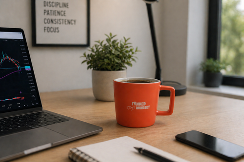 Funded Mindset Orange Two-Tone Mug 370ml